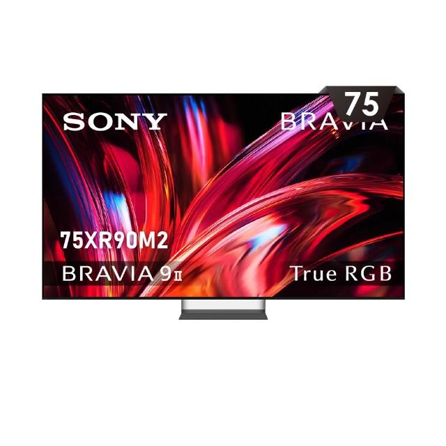 【SONY 索尼】BRAVI 9II 75型 True RGB XR 4K HDR Google TV顯示器(Y-75XR90M2)