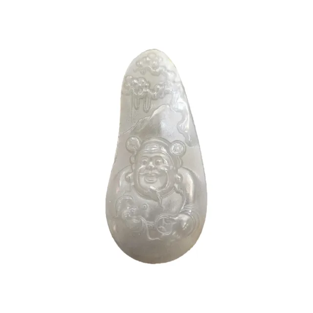【藏古祥館】和田 煙紫財神爺 SQD32 (和田玉)