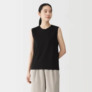 【MUJI 無印良品】女天竺無袖T恤(白色/灰色/黑色/磚紅)