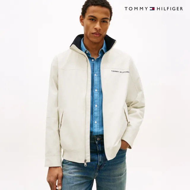 【TOMMY HILFIGER】官方旗艦館再生尼龍遊艇外套_藍色
