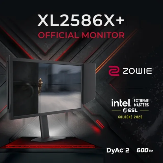 【ZOWIE】ZOWIE XL2586X+ Fast TN 600Hz DyAc 2 24.1 吋專業電競螢幕(24吋/FHD/600hz/TN)