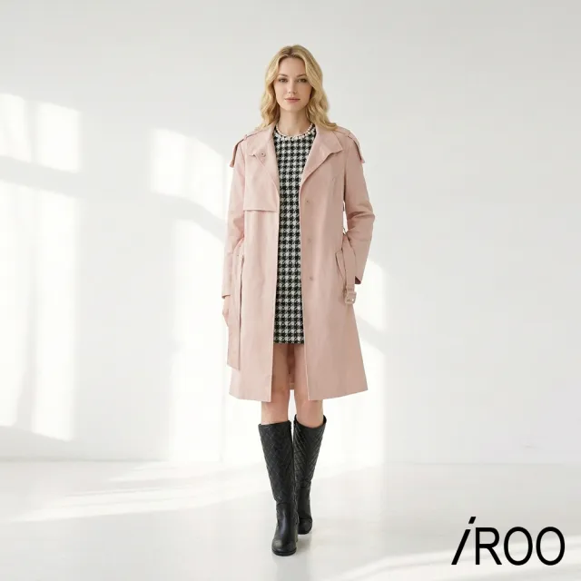 【iROO】經典時尚風衣外套