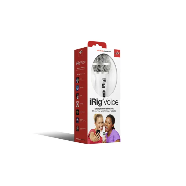 【IK Multimedia】iRig Voice White 行動裝置麥克風 (海國)