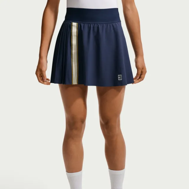 【NIKE 耐吉】短裙 女 AS W NKCT DF SKIRT HR RG 運動 休閒 Dri-FIT 網球裙 透氣 深藍 (IW1211424)