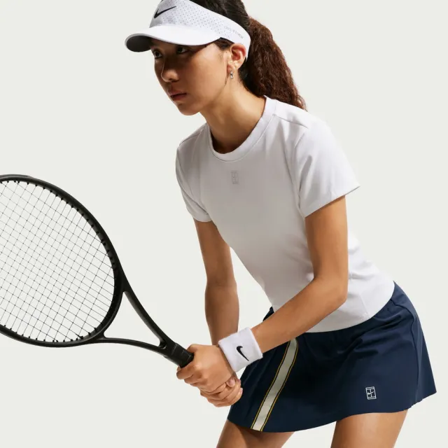 【NIKE 耐吉】短裙 女 AS W NKCT DF SKIRT HR RG 運動 休閒 Dri-FIT 網球裙 透氣 深藍 (IW1211424)