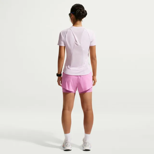 【NIKE 耐吉】短袖上衣 女 AS W NK SWIFT DF SS TOP 運動 休閒 Dri-FIT 透氣 粉 (HM9699583)