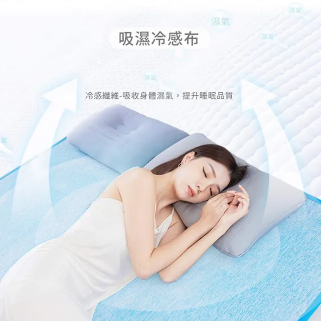 【旭】日本旭川生命磁瞬涼冰感能量護眠睡墊-雙人(冰涼墊 涼墊 透氣床墊)