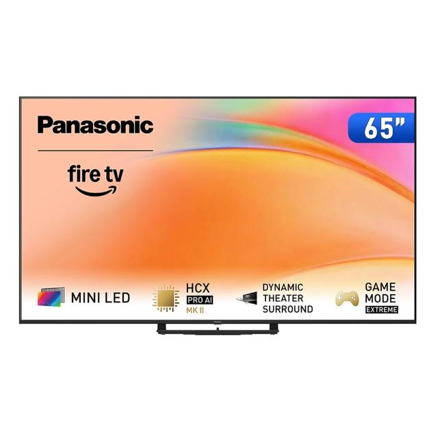 【Panasonic 國際牌】65型4K Mini LED 144Hz聯網顯示器_無視訊盒_送壁掛安裝(TV-65W95BGT)