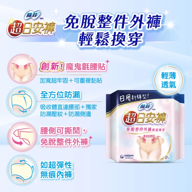 【Sofy 蘇菲】超熟睡褲型衛生棉箱購M/L/XL(抑菌、乳木、涼感x28片/一般38片)