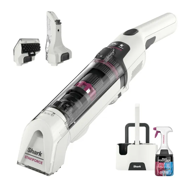 【Shark】貝克漢代言STAINFORCE HX100無線去漬-吸水吸塵器(織物機 沙發 地毯 床墊 車用 吸水除污漬 腳踏墊)