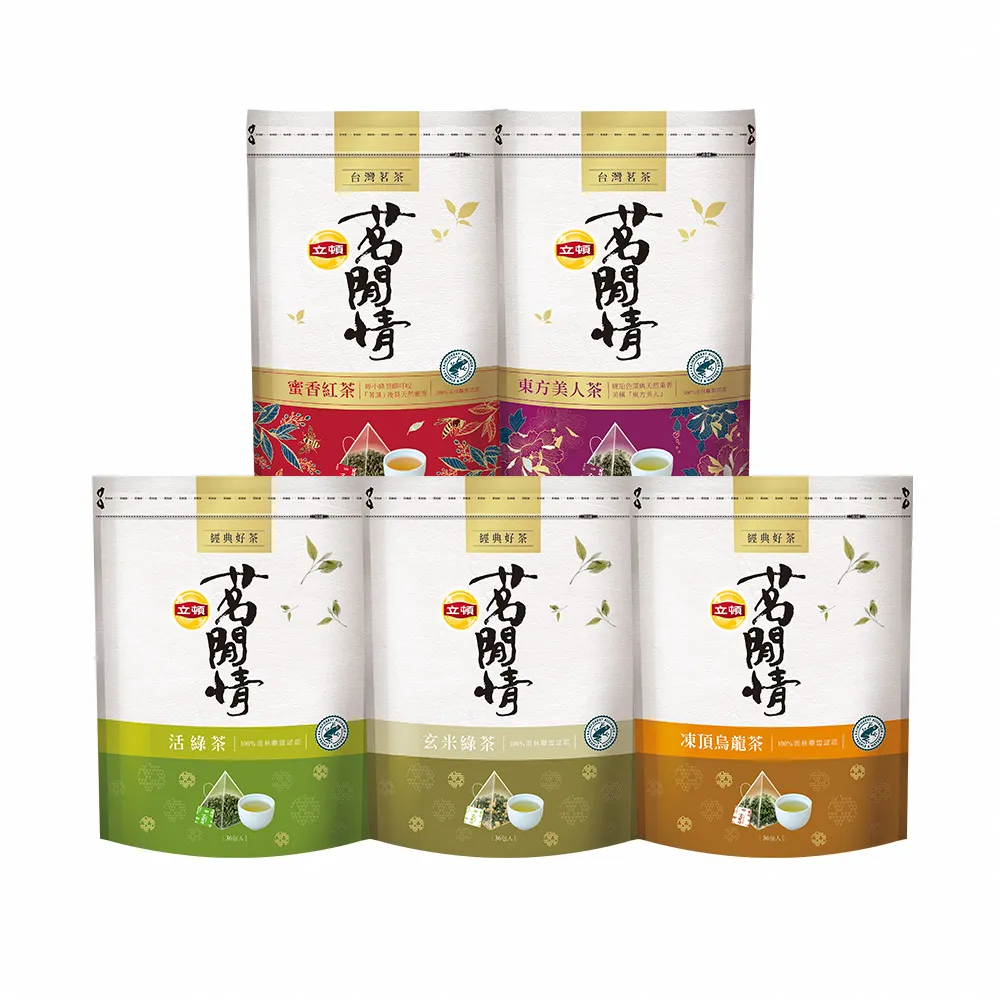 【立頓】立頓 茗閒情台灣茶茶包8袋組（共288入；口味任選 茶包 綠茶 紅茶 烏龍茶 東方美人茶）