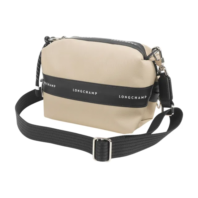 【LONGCHAMP】Le Pliage Energy XS 雙拉鍊帆布斜背包(土褐色)