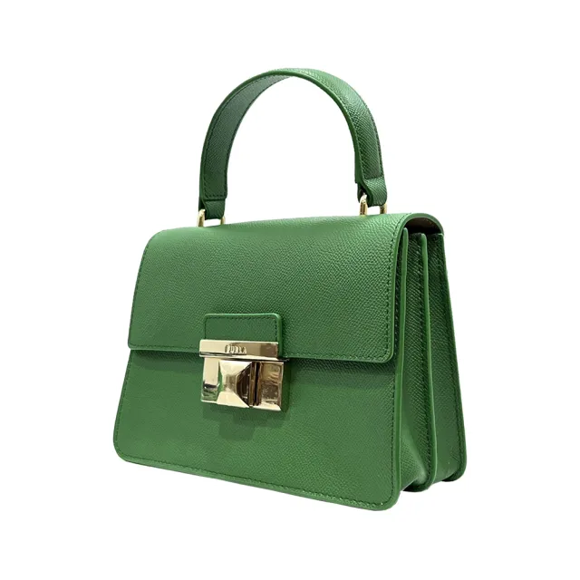 【FURLA 芙拉】WB00939 法國經典牛皮手提肩背斜背包(綠色)