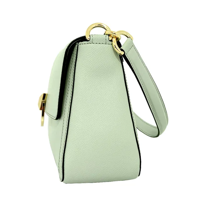 【FURLA 芙拉】WB00896 法國經典牛皮雙背帶手提斜背兩用包(綠色)