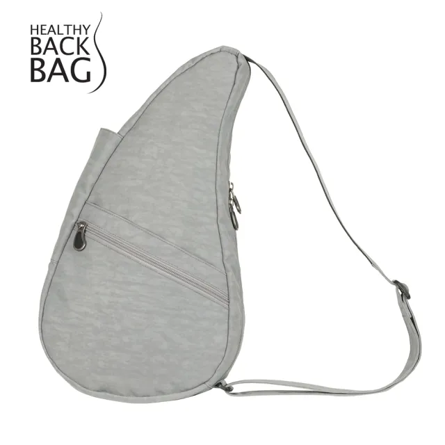 【HEALTHY BACK BAG】官方直營-基本款 TEXTURED NYLON SMALL 斜背包-銀河灰 男包 女包 側背包 斜背包