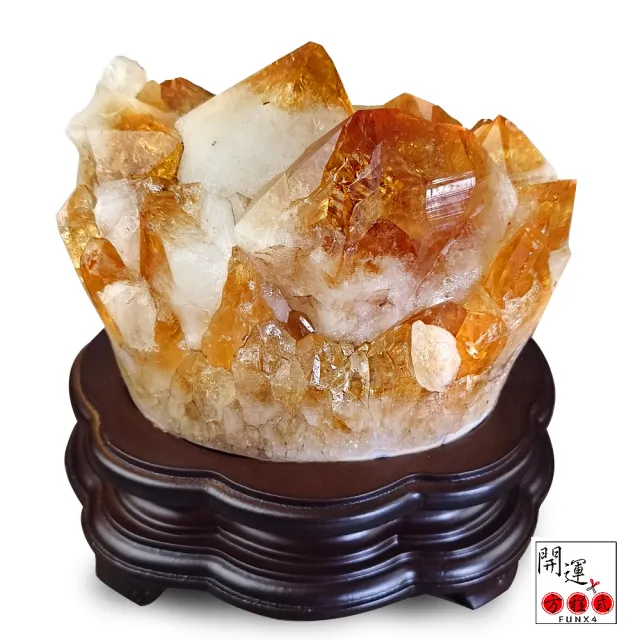 【開運方程式】黃金酒箔黃水晶花簇聚寶盆AGU765(2.65公斤招財開運擺飾紫晶洞)