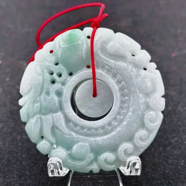 【藏古祥館】翡翠 雙龍搶珠 SCA06(宗教開運  翡翠)