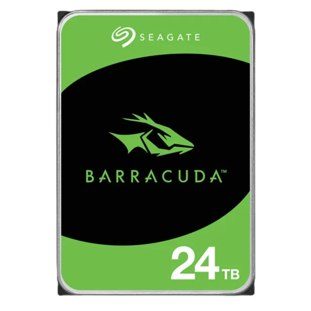 【SEAGATE 希捷】BarraCuda 24TB 3.5吋 7200轉 512MB 桌上型 內接硬碟(ST24000DM001)