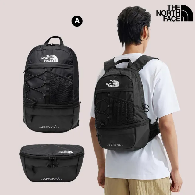 【The North Face】舒適背負多層大容量後背包(多款任選)