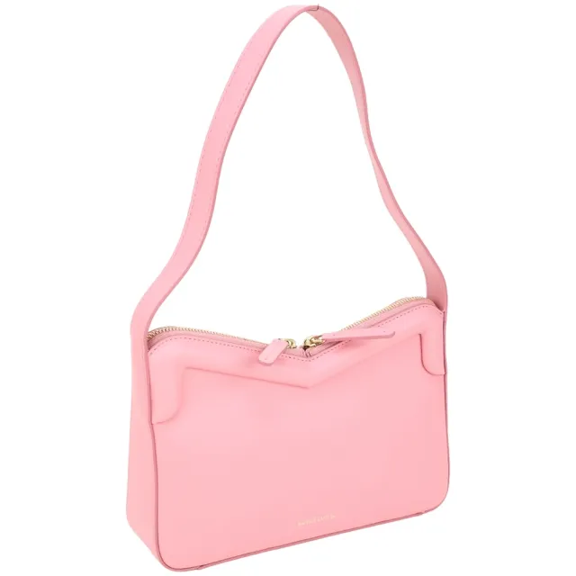 【MANSUR GAVRIEL】M Frame Baguette 小牛皮肩背腋下包(粉色)(質感小眾包 義大利精品)