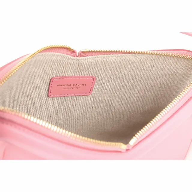 【MANSUR GAVRIEL】M Frame Baguette 小牛皮肩背腋下包(粉色)(質感小眾包 義大利精品)