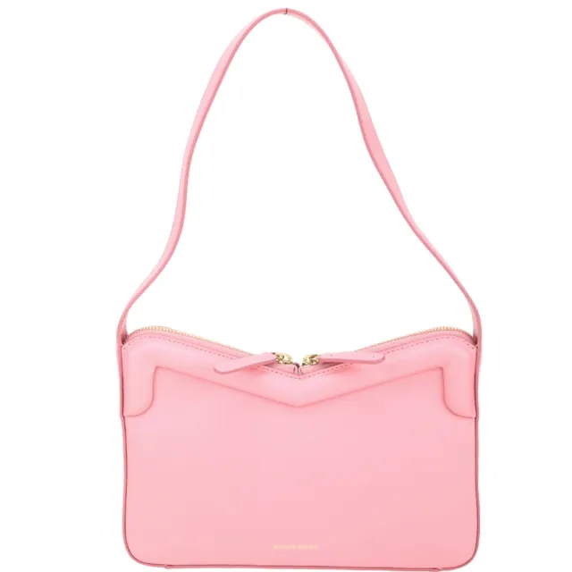 【MANSUR GAVRIEL】M Frame Baguette 小牛皮肩背腋下包(粉色)(質感小眾包 義大利精品)