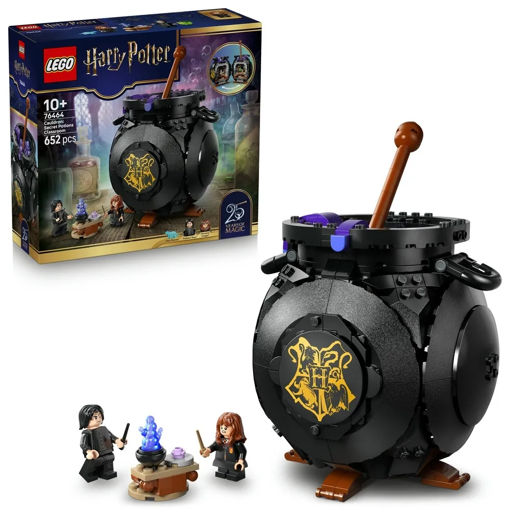 【LEGO 樂高】哈利波特系列 76464 大釜：秘密魔藥學教室(Harry Potter 玩具 積木 禮物)