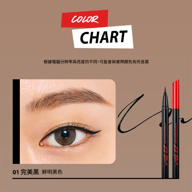 【CLIO 珂莉奧】官方直營 2入組-新魅黑防水眼線液 超激細紅蓋版(濃烈/柔順 任選)