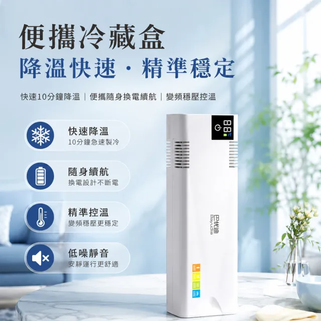 HOMI 好米居家 胰島素冷藏盒 0.3L（無電池）藥品冷藏箱 冷藏艙 胰島素保冷盒 保冰保冷 保冰桶
