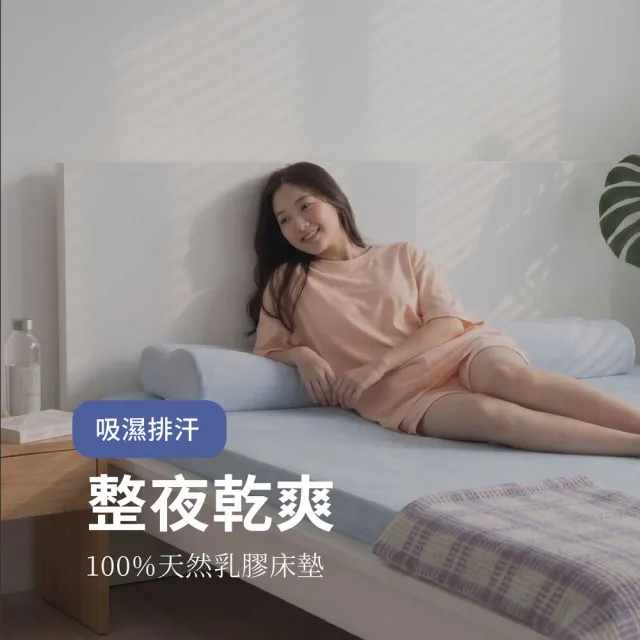 【森好眠】雙人15cm吸濕排汗乳膠床墊5x6.2尺經典款(Sonmil森好眠)