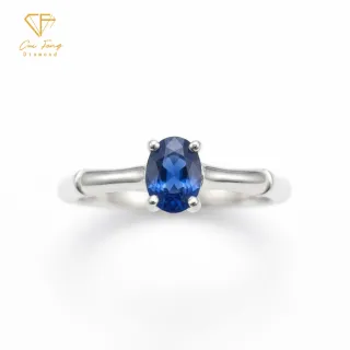 【CF Diamond】戒指 天然藍寶石 40分《諾言》雙11( 女戒 鑽戒 禮物 生日)