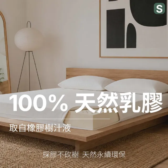 【森好眠】雙人7.5cm醫療級天然乳膠床墊5x6.2尺(薄床墊可摺疊折疊Sonmil森好眠)