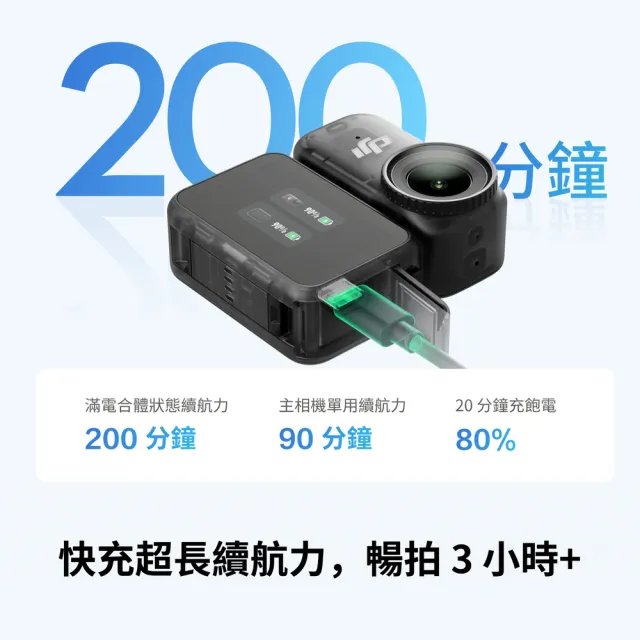【DJI】Osmo Nano標準套裝64GB+1年版Care 運動相機/迷你相機｜續航200分鐘｜自帶卡槽(聯強國際貨)