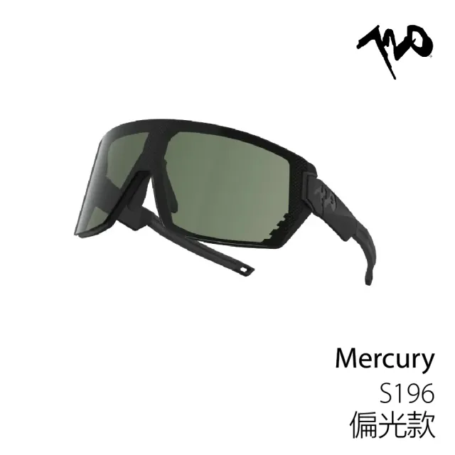 【720 armour】Mercury 偏光鏡片 太陽眼鏡 墨鏡 運動型墨鏡 自行車太陽眼鏡(S196-BK/GY-PCPL)