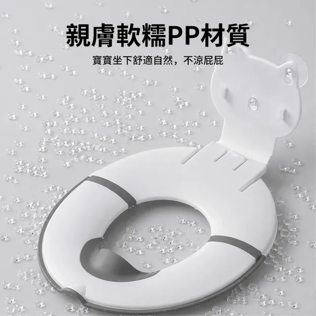 【OMRUI】兒童折疊馬桶坐便器 可攜式寶寶如廁坐墊 兒童學習坐便器 馬桶圈 外出通用坐便墊 座便圈