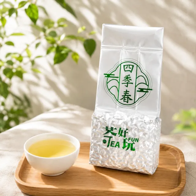 【茶好玩】四季春尊爵組 台灣嚴選冷泡四季春茶葉150gX12包(共3斤;獨特品種香;輕發酵;無焙火)