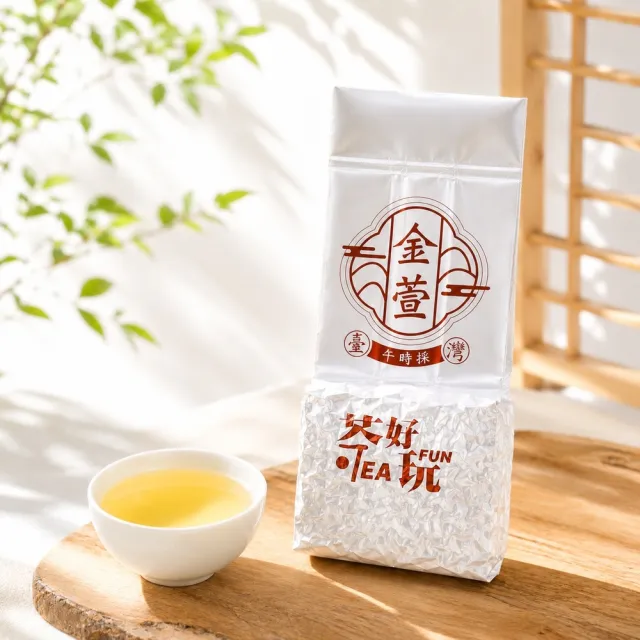 【茶好玩】松柏嶺金萱茶香奶韻高山茶葉150gX4包(共1斤;無焙火;附提袋)