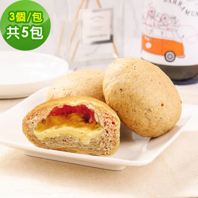 【i3微澱粉】低糖好纖手工麵包-乳酪小餐包15顆(271控糖配方 麵包 高蛋白)