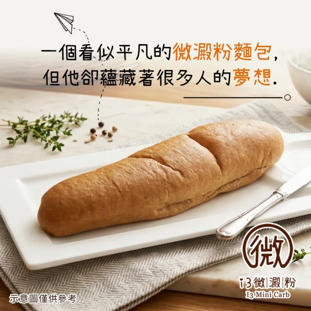 【i3微澱粉】低糖好纖手工乳酪軟法麵包160gx3條(271控糖配方 麵包 營養師)