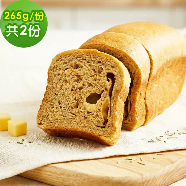 【i3微澱粉】低糖好纖手工乳酪吐司265gx2條(271控糖配方 吐司 營養師)