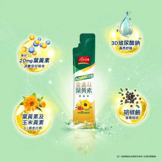 【天地合補】Advanced金盞花葉黃素濃縮飲禮盒15ml×16入×4盒(共64入 送禮推薦)