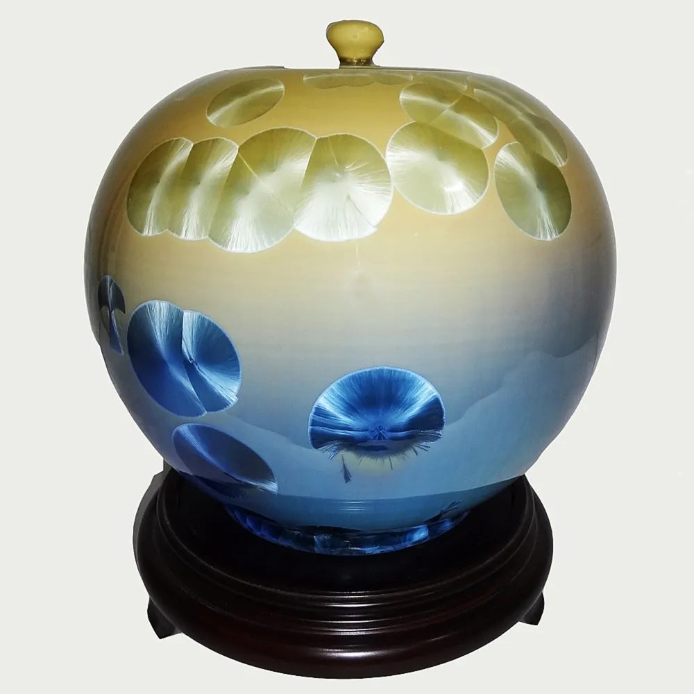 新品未使用】台湾陶芸家 彭文雄 御寶結晶釉 茶碗 5客セット 箱・説明書
