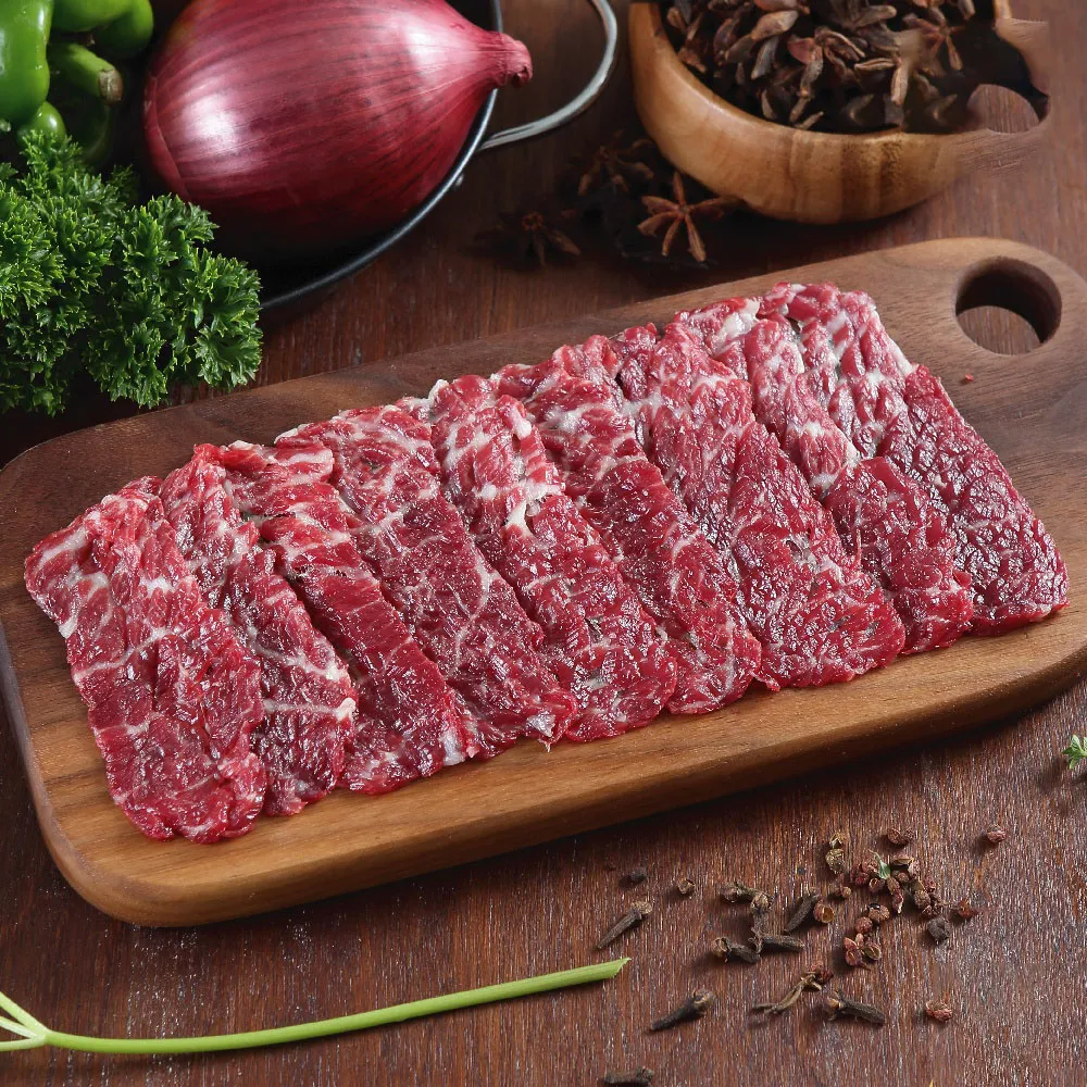 【國際牛肉店】燙肉火鍋肉片200g(清真台灣溫體溯源手切牛肉)