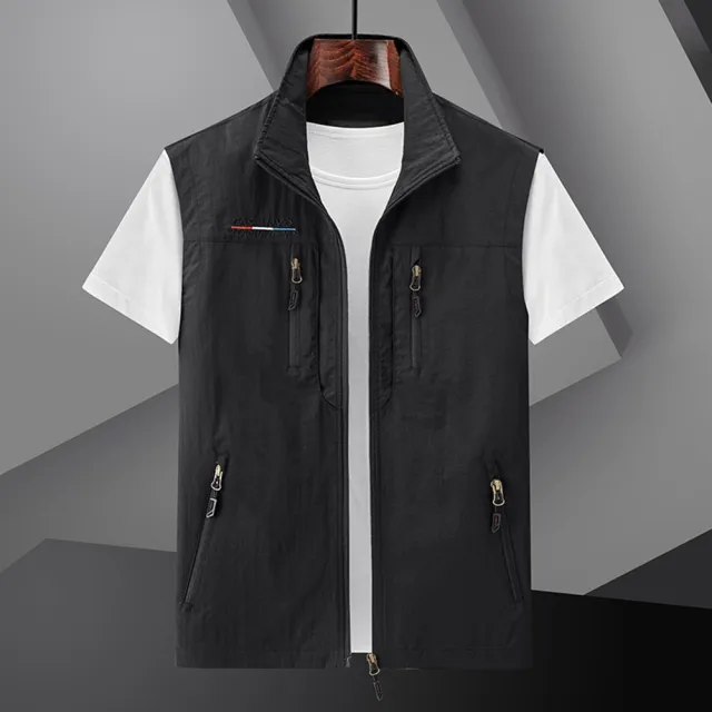 【巴黎精品】現貨限搶 男工裝背心男外套戶外機能釣魚背心(露營戰術攝影登山單車速乾5色a1fa63)