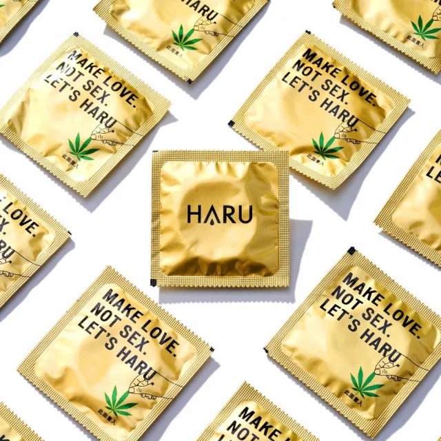 【HARU 含春】STEAMY 熱愛輕薄型20入 熱感保險套 大麻保險套