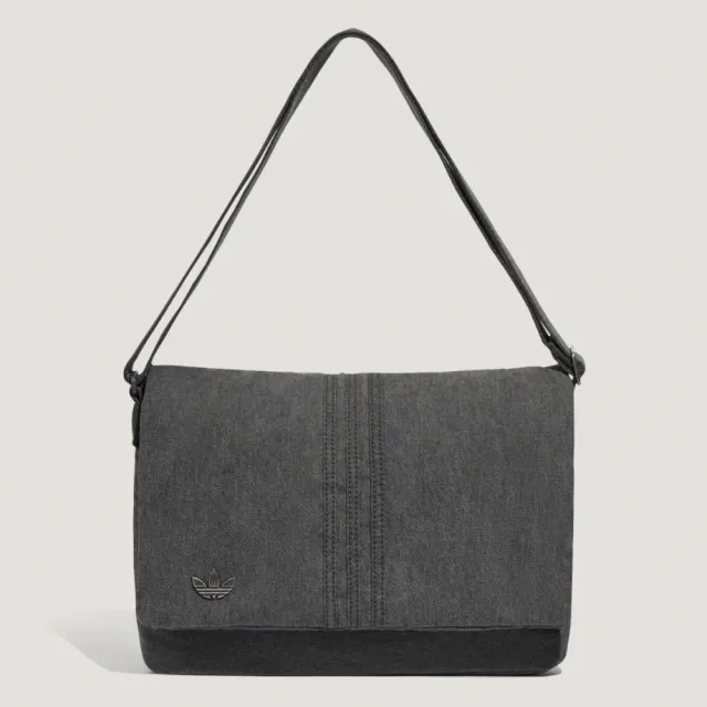 【adidas 愛迪達】運動 休閒 側背包 女包 DENIM MSG BAG(LD6377)