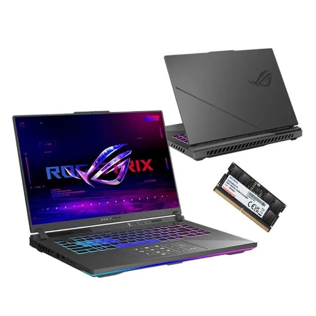 【ASUS 華碩】升級16G組★16吋GeForce RTX 5070Ti R9電競筆電(G614PR/Strix G16/R9-8940HX/16G/1TB/W11)
