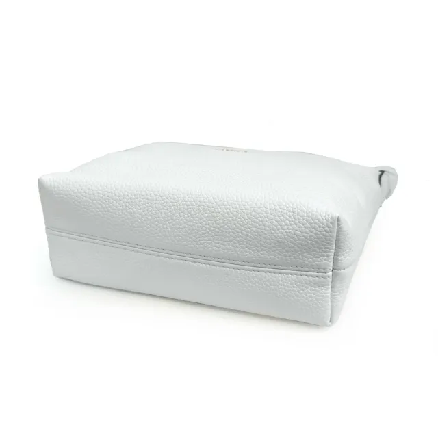 【FURLA 芙拉】EK62YE0 法國經典荔枝牛皮手提肩背斜背包(白色)