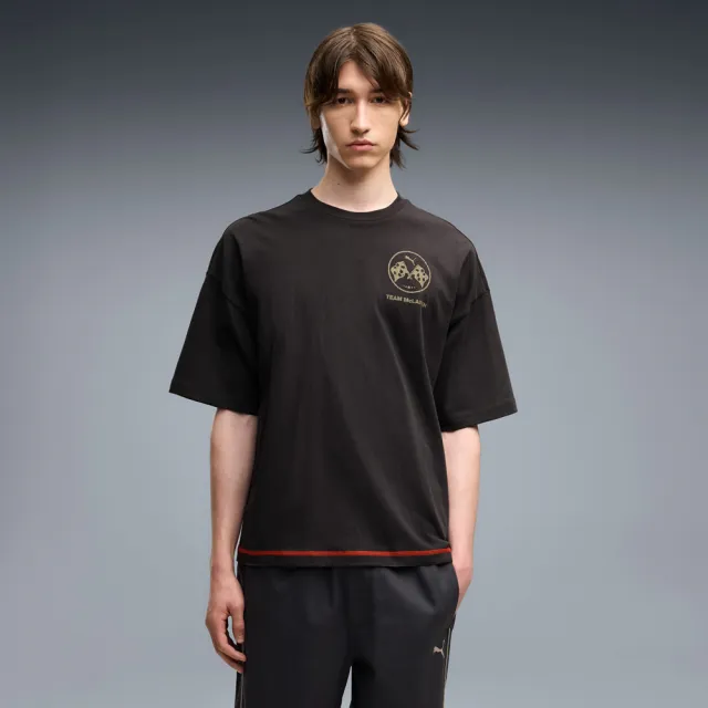 【PUMA】短袖上衣 男 麥拉倫 歐規 黑 63782707