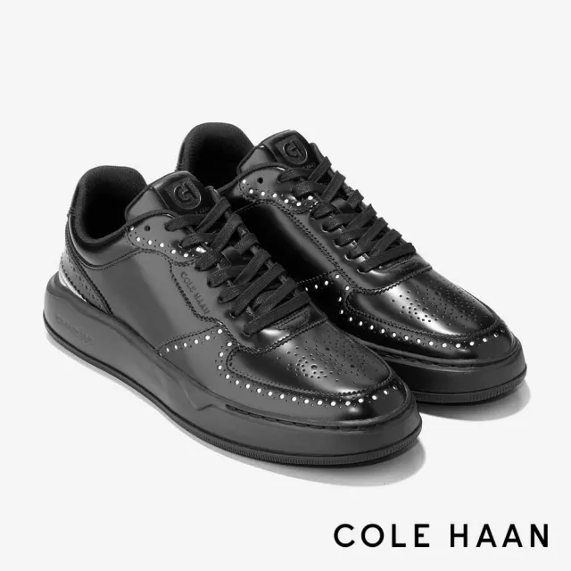 【Cole Haan】GRANDPRO CROSSOVER LE SNEAKER 休閒運動鞋 男款寬楦 亮黑色(C40237)